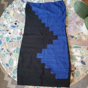 Demanding strapless dress